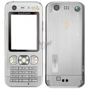 Kompletní housing pro Sony Ericsson W890, stříbrný