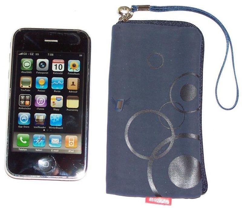 Dámské pouzdro Royal na zip pro iPhone 3G, tmavě modré