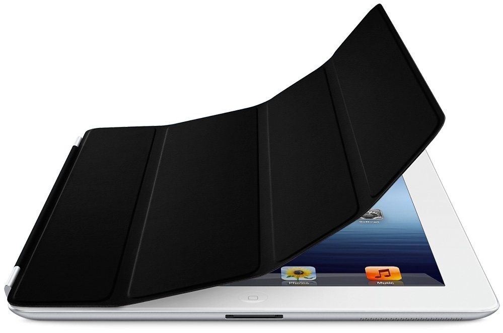 Kožené ochranné pouzdro SmartCover pro iPad 2 a New iPad 3, černý