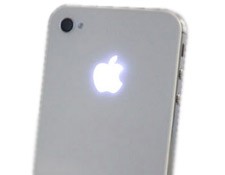 Luminescent Logo Mod Kit pro iPhone 4S, bílý