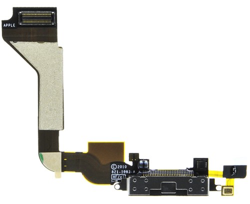 Flex kabel se systémovým konektorem pro iPhone 4, černý