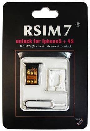Unlock Rsim 7 karta pro iPhone 5/4s s iOS6