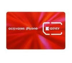 Gevey univerzální aktivační karta pro iPhone 4/4s/5