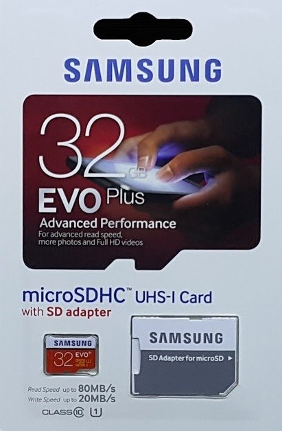 Samsung MicroSDHC 32GB EVO Plus Class 10 UHS-I + SD adaptér