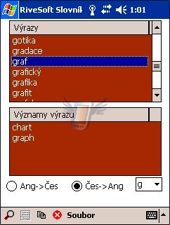 Anglicko - český slovník 4.0 pro Pocket PC