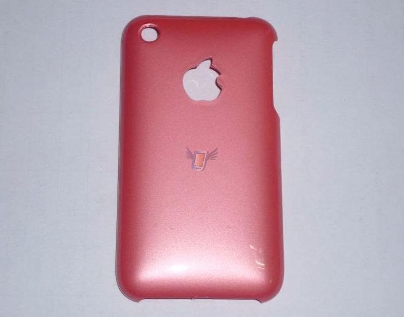 Zadní kryt Back Case s lesklým povrchem pro iPhone 3G, červený