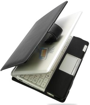 Kožené pouzdro pro Asus PC 900/900 XP, černé
